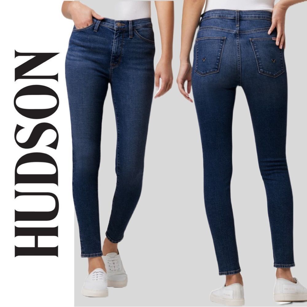 Hudson Jeans Women’s Blair Super Skinny Raw Hem Dark Indigo - Size 28